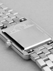Accurist Womens Silver Tone Rectangle Stainless Steel Bracelet Analogue Watch - Image 4 of 6