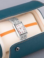 Accurist Womens Silver Tone Rectangle Stainless Steel Bracelet Analogue Watch - Image 5 of 6