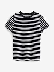Monochrome Essential Pure Cotton Short Sleeve Crew Neck T-Shirt - Image 5 of 6