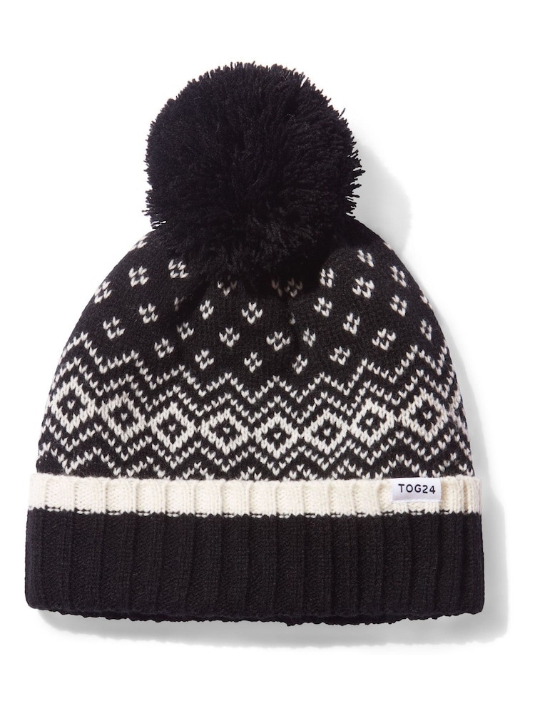 Tog 24 Black Cawley Chocolate Winter Knitted Hat - Image 1 of 3