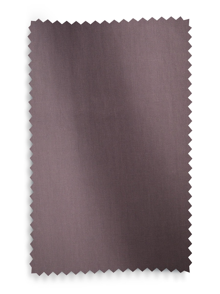 Purple Elderberry Blackout/Thermal Cotton Eyelet Curtains - Image 8 of 8