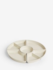 Set of 5 Natural Hayden Speckle Nibble and Dip Bowl Set - Image 4 of 5