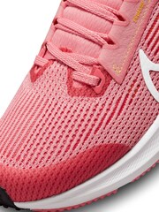 Nike Coral Pink Air Zoom Pegasus 40 Youth Running Trainers - Image 10 of 11