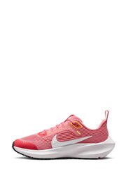 Nike Coral Pink Air Zoom Pegasus 40 Youth Running Trainers - Image 4 of 11