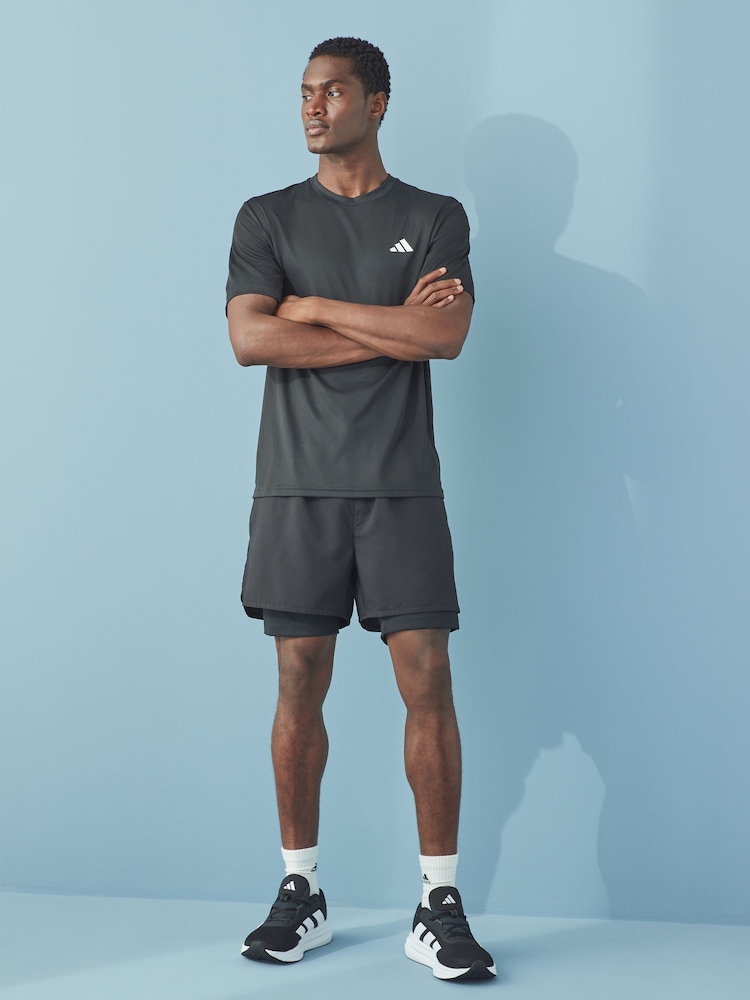 adidas Black Train Essentials Training T-Shirt - Image 2 of 7
