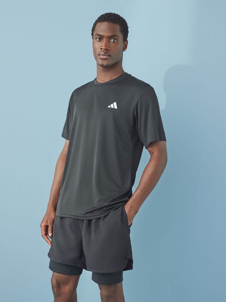 أسود - تي شيرت رياضي أساسي للتدريب من Adidas - Image 4 of 7