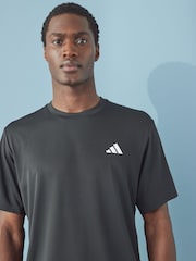 adidas Black Train Essentials Training T-Shirt - Image 5 of 7