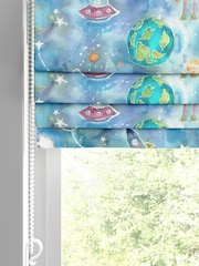 Voyage Sky Blue Kids Out Of This World Made To Measure Roman Blind - Image 2 of 6