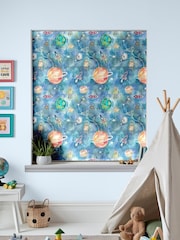 Voyage Sky Blue Kids Out Of This World Made To Measure Roman Blind - Image 5 of 6