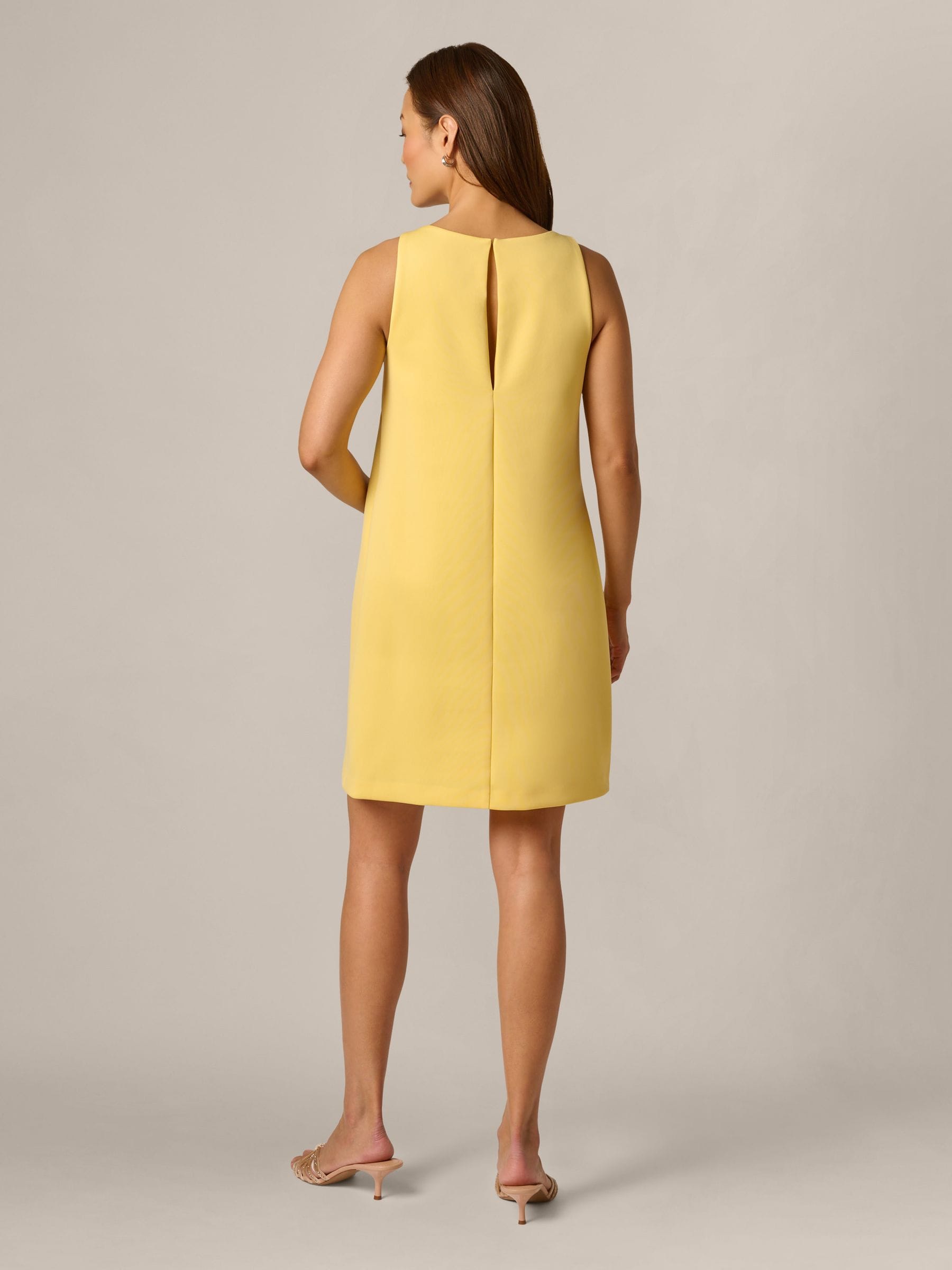 Buy Adrianna Papell Yellow Scuba Rosette Shift Dress from Next USA