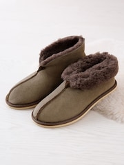 Celtic & Co. Ladies Sheepskin Bootee Slippers - Image 5 of 5