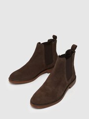 Schuh Dante Suede Brown Chelsea Boots - Image 4 of 4