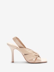 Bone Cream Signature Forever Comfort® Leather Twist Sandals - Image 1 of 10