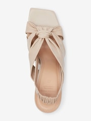 Bone Cream Signature Forever Comfort® Leather Twist Sandals - Image 3 of 10