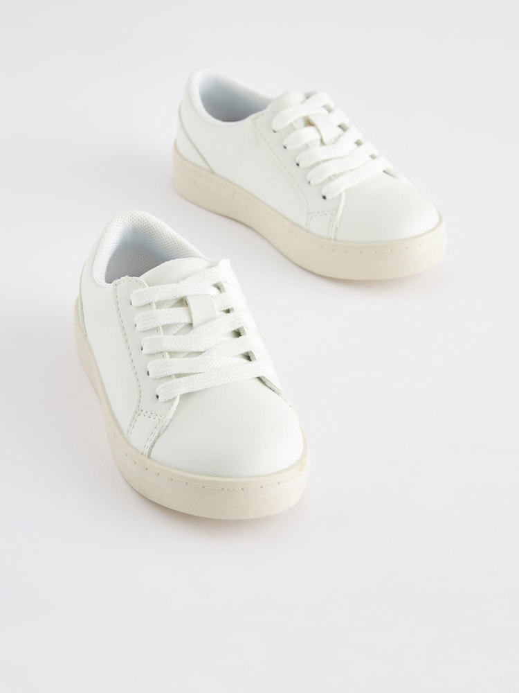 White Lace-Up Shoes - Image 1 of 7
