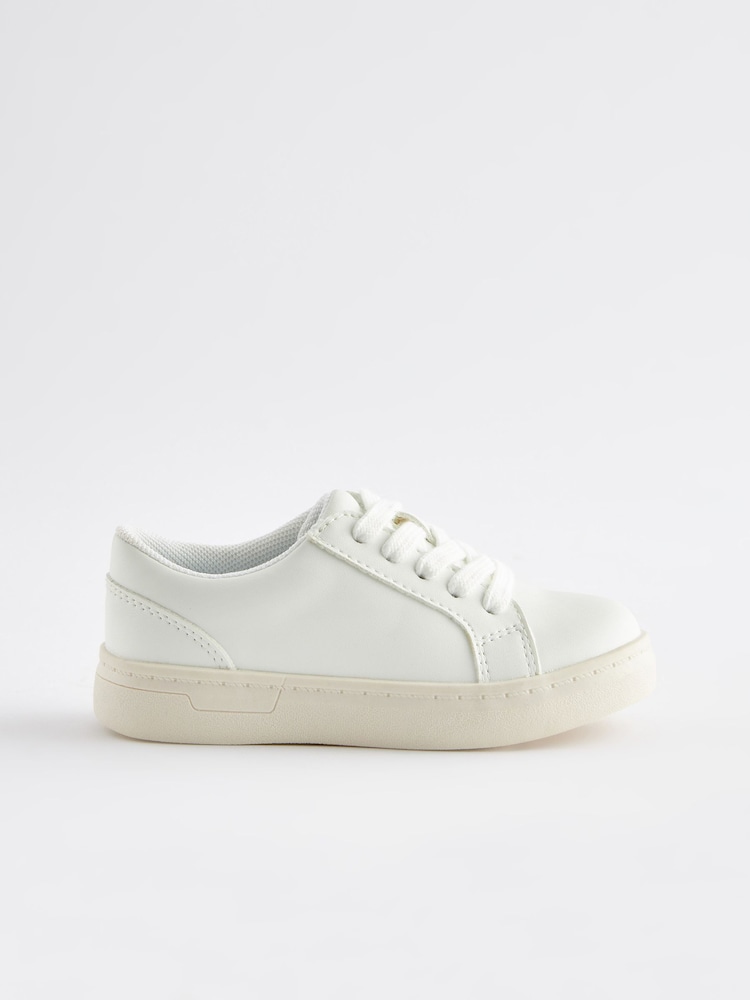 White Lace-Up Shoes - Image 2 of 7