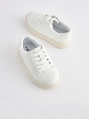 White Lace-Up Shoes - Image 3 of 7