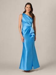 Vestido mikado con un solo hombro de Adrianna Papell - Imagen 1 de 6