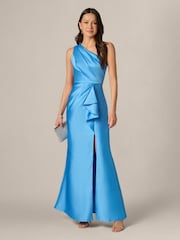 Vestido mikado con un solo hombro de Adrianna Papell - Imagen 3 de 6