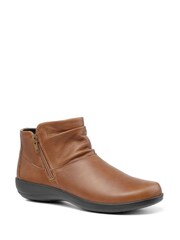 Hotter Tan Brown Regular Fit Murmur Zip-Fastening Boots - Image 2 of 3