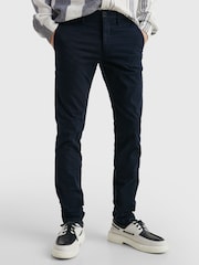 Tommy Hilfiger Blue Dark Slim Bleecker Flex Chinos - Image 1 of 4