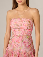 Adrianna Papell Pink Printed Short Dress - Image 4 of 6