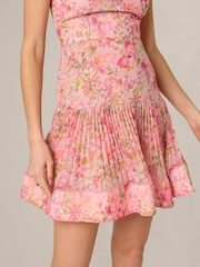 Adrianna Papell Pink Printed Short Dress - Image 5 of 6