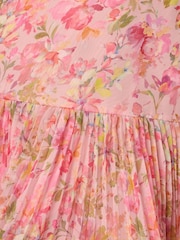 Adrianna Papell Pink Printed Short Dress - Image 6 of 6