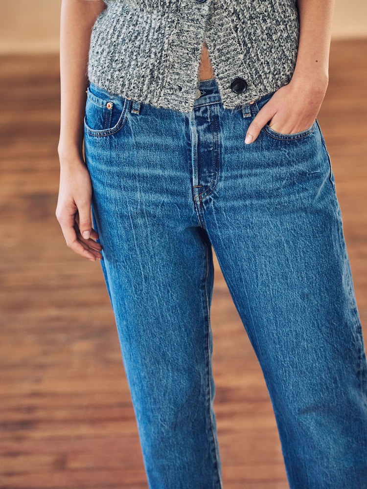 Levi's® Denim Bright Blue 501® 90's Jeans - Image 5 of 6