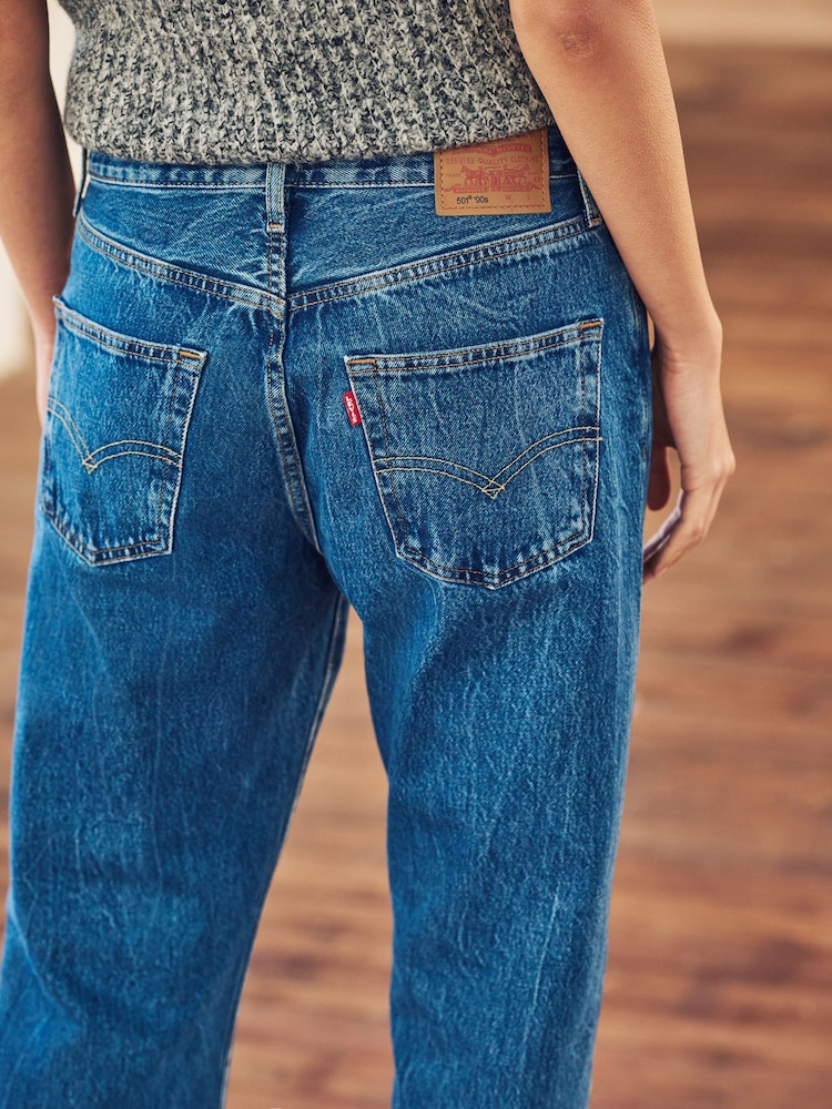 Ярко-синий джинс - Levi's® 501® 90's 100% Cotton Jeans - Image 6 of 6