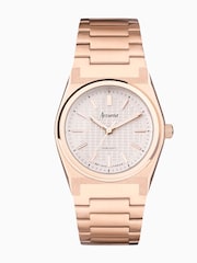 Accurist Womens Gold Tone Origin Rose Stainless Steel Bracelet Analogue Watch - Image 1 of 6
