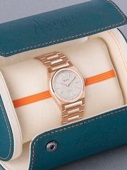 Accurist Womens Gold Tone Origin Rose Stainless Steel Bracelet Analogue Watch - Image 5 of 6