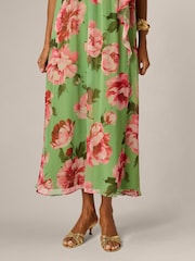 Adrianna Papell Print Halter Trapeze Dress - 圖片 5/6