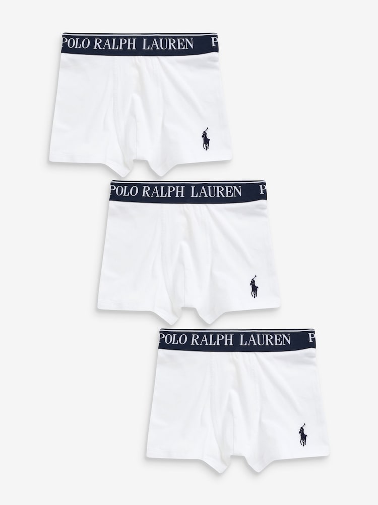 Polo Ralph Lauren Мальчики с поясом на талии Белые боксеры 3 набор - Image 1 of 2