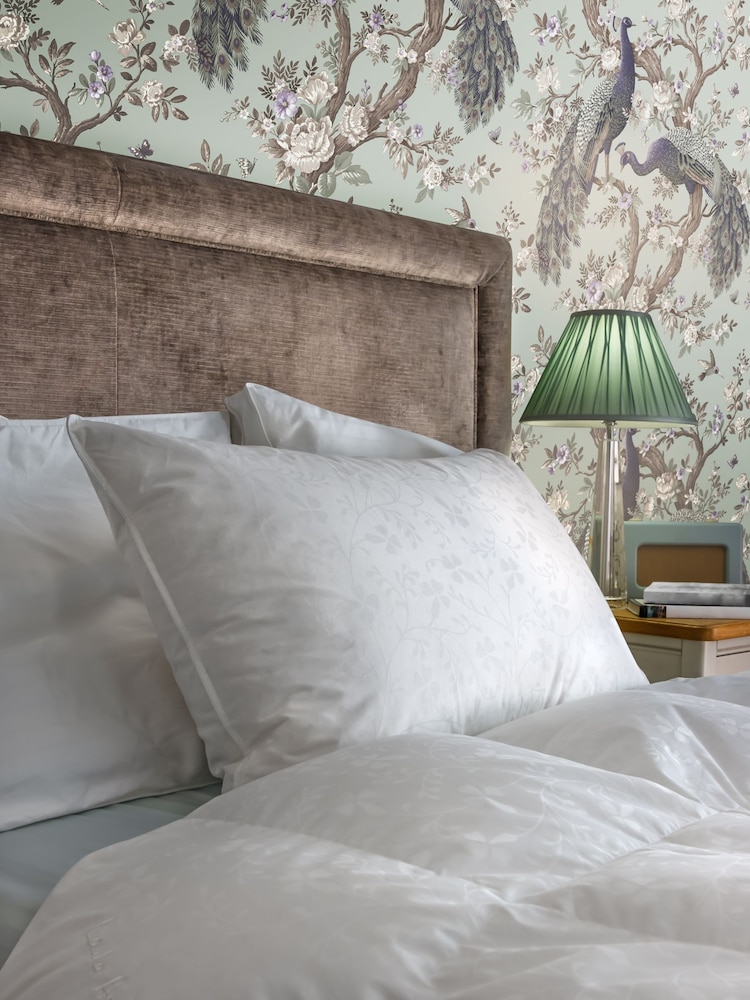 Laura Ashley White Superior Goose 100% Cotton Feather And Down Pillow - Image 1 of 4