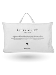 Laura Ashley White Superior Goose 100% Cotton Feather And Down Pillow - Image 4 of 4