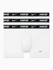 Nike White Everyday Cotton Stretch Trunks 3 Pack - Image 1 of 4