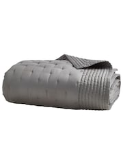 Donna Karan Grey Essential Silk Quilt - Image 3 of 3