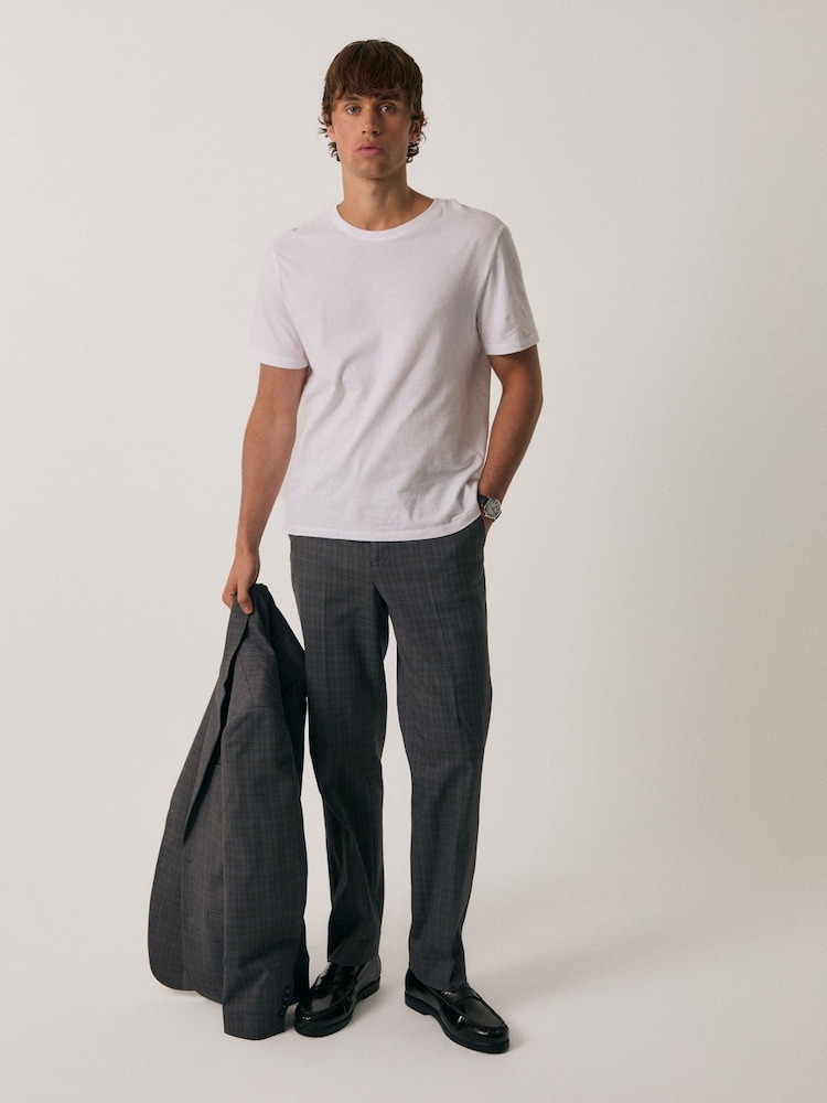 Threadbare Grey Tailored Fit Suit Trousers - Image 1 of 5 Threadbare Grey Tailored Fit Suit Trousers - Image 1 of 5