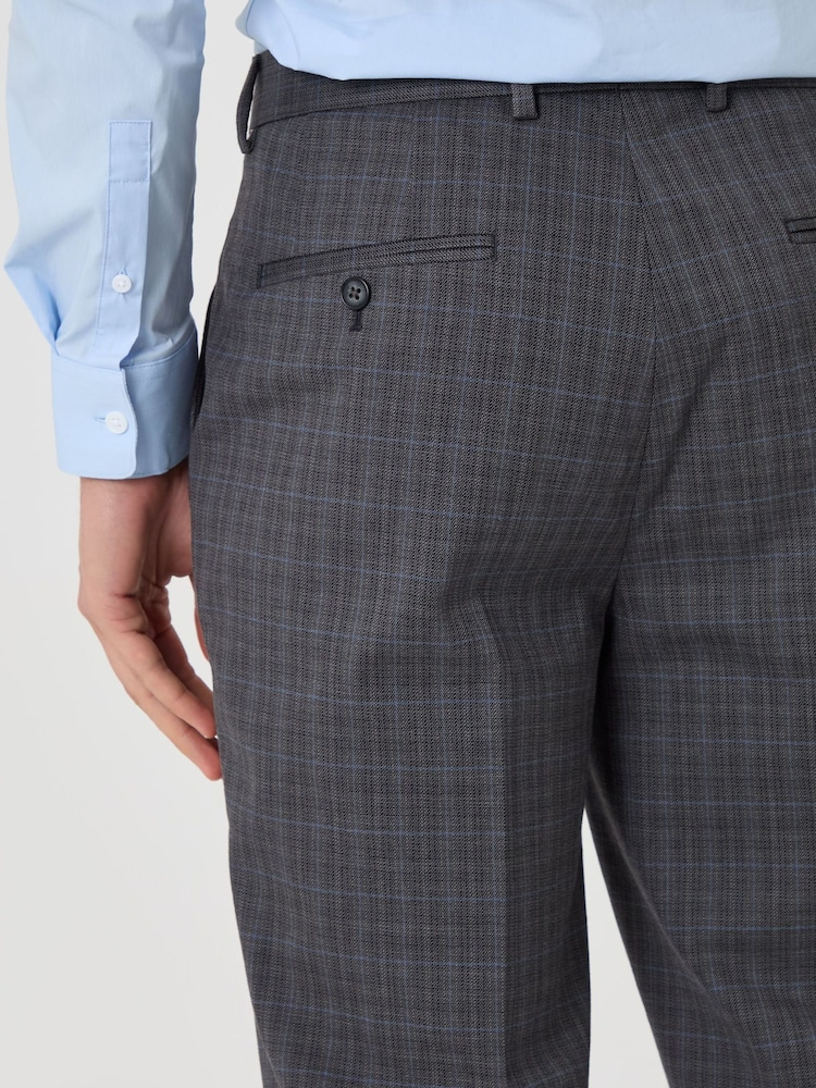 Threadbare Grey Tailored Fit Suit Trousers - Image 5 of 5 Threadbare Grey Tailored Fit Suit Trousers - Image 5 of 5