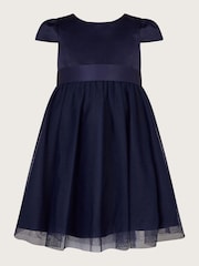 Monsoon Blue Tulle Baby Bridesmaid Dress - Image 1 of 3