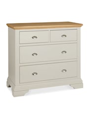Bentley Designs Grey Oak Hampstead 2+2 Drawer Chest - Image 1 of 2