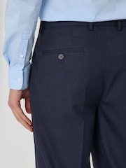 Threadbare Blue Tailored Fit Suit Trousers - Image 6 of 6