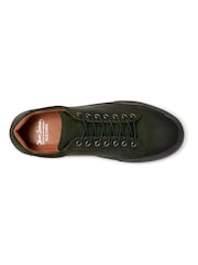 Oliver Sweeney Green Penacova Kudu Leather Cupsole Trainers - Image 4 of 5