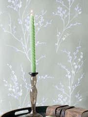 Laura Ashley Brown Large Pressed Glass Candle Holder - Image 1 of 4