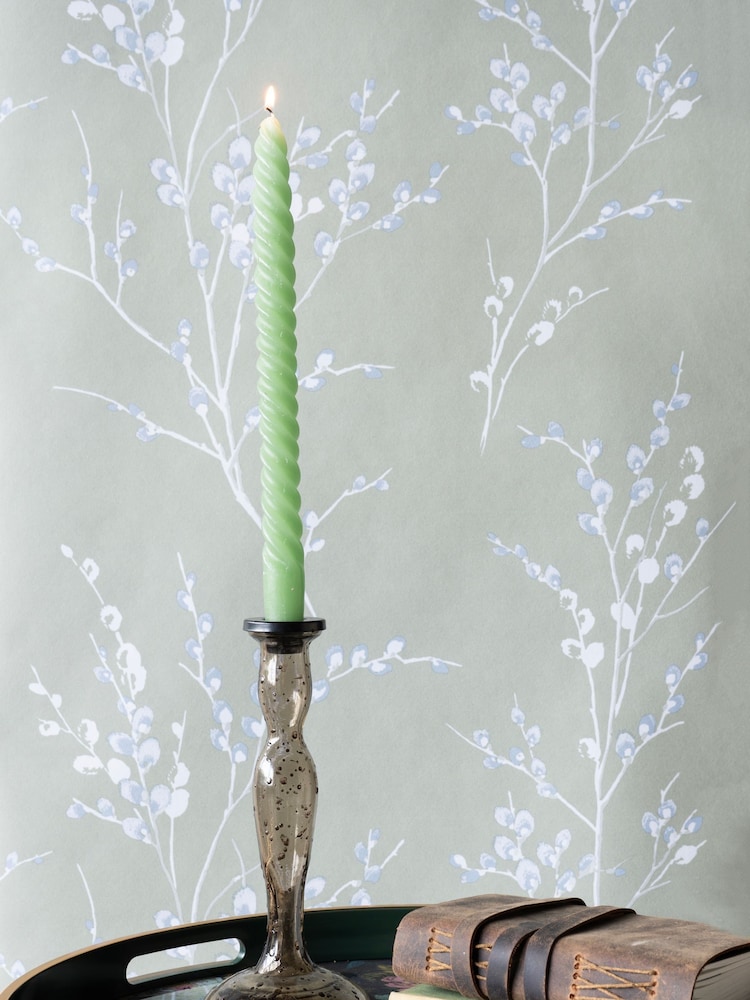 Laura Ashley Brown Large Pressed Glass Candle Holder - Image 1 of 4