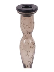 Laura Ashley Brown Large Pressed Glass Candle Holder - Image 4 of 4