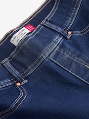 Dark Blue Super Stretch Soft Sculpt Pull-On Denim Leggings - Image 6 of 6