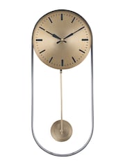 Pacific Antique Brass Pendulum Wall Clock - Image 2 of 4