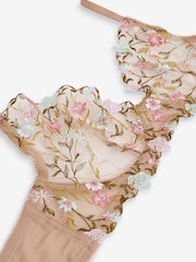 Ditsy Floral Non Pad Plunge Embroidered Bra - Image 7 of 7